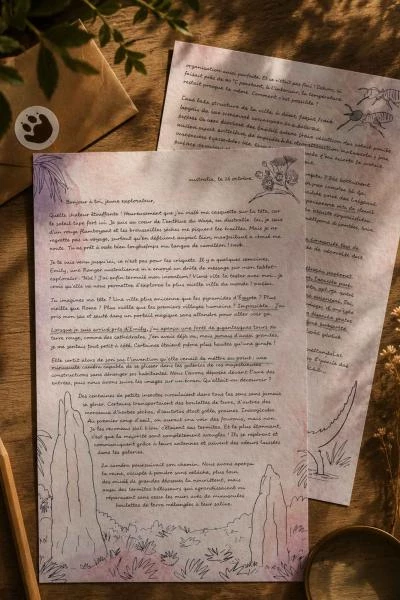 Lettre voyage de Noé