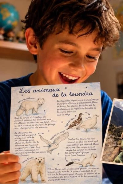 Lecture d'un enfant d'une lettre