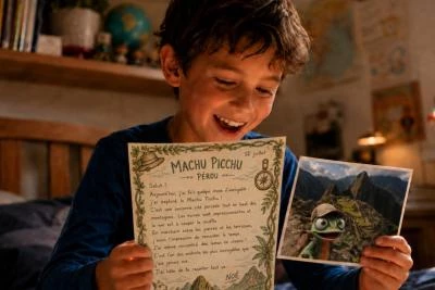 Lecture d'un enfant d'une lettre