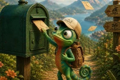 Noé poste une lettre